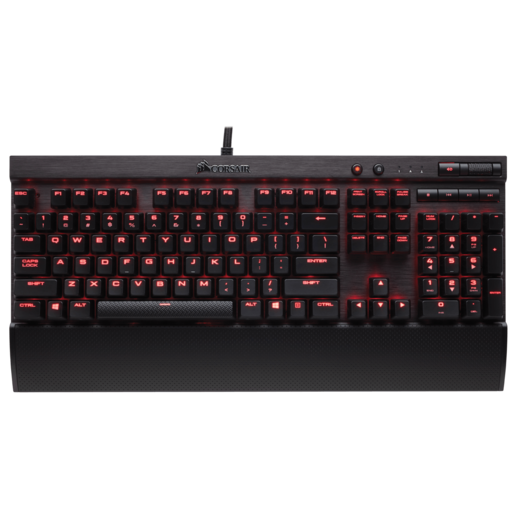 Teclado Mecánico Corsair K70 RAPIDFIRE - CHERRY®  MX Speed, Alámbrico, USB, 1,000Hz, Distribución Ingles, CH-9101024-NA