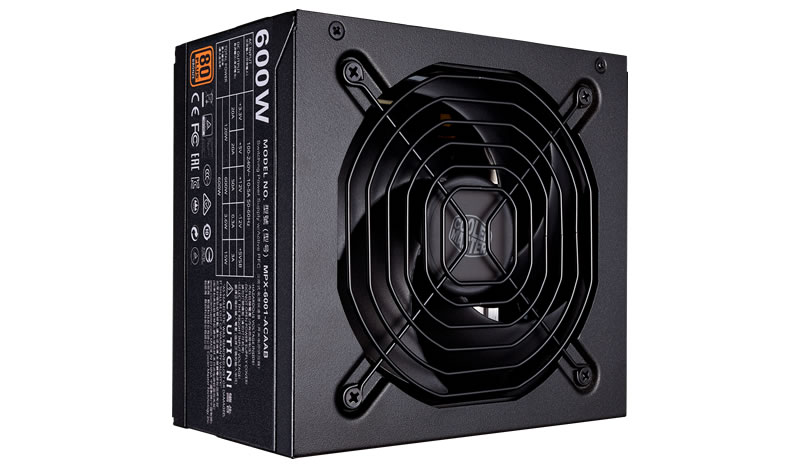 Fuente de Poder Cooler Master MasterWatt de 600W, ATX, 80 PLUS Standard