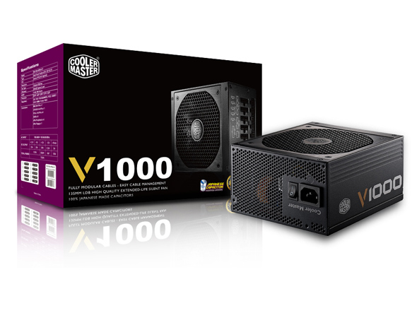 Fuente de Poder Cooler Master 1000W Vanguard Gold 80 Plus, ATX