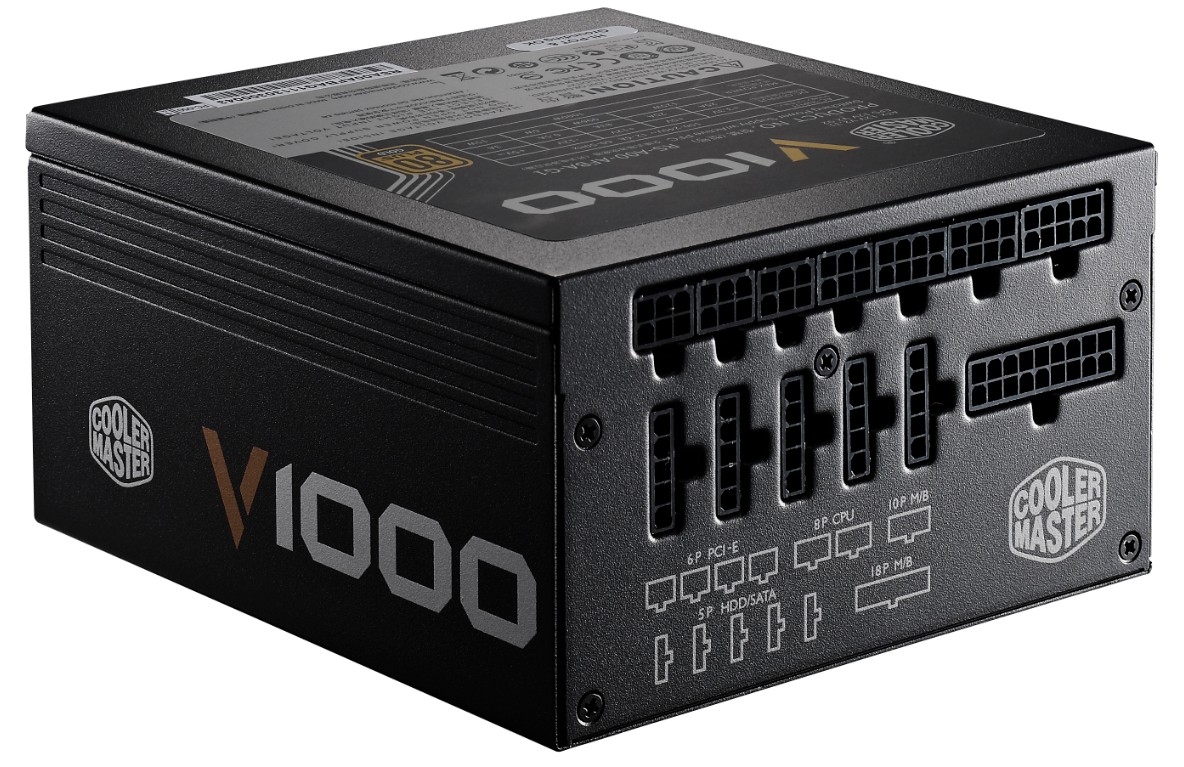 Fuente de Poder Cooler Master 1000W Vanguard Gold 80 Plus, ATX