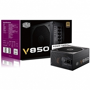 Fuente de Poder Certificada Cooler Master Vanguard 850W, ATX, 80 PLUS® Gold, 90% de Eficiencia, 135mm, RS850-AFBAG1-US