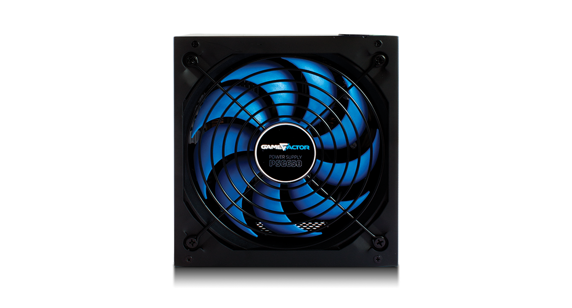 Fuente de Poder Certificada Game Factor PSG650 de 650W, ATX, 80 PLUS® Bronze, 80% de Eficiencia, EN-385896-1