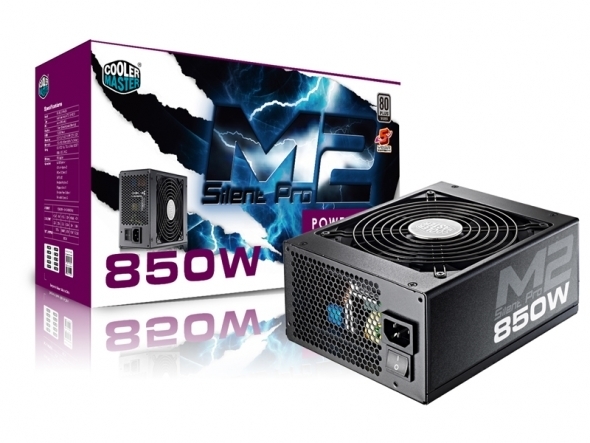Fuente de Poder Certificada Cooler Master Silent Pro M2 850W, ATX, 80 PLUS® Silver, 88% de Eficiencia, 135mm, RS850-SPM2D3-US