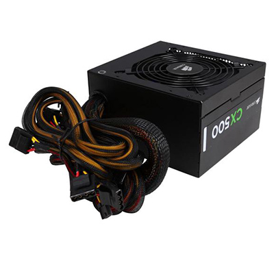 Fuente de Poder Certificada Corsair CX Series™ CX500 (Refurbished), 500W, ATX, 80 Plus® Bronze, 85% de Eficiencia, 120mm, CP-9020047-NA/RF