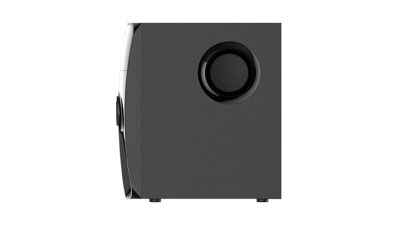 Bocinas con Subwoofer SPB-300, Bluetooth / 3.5 mm /  MicroSD / USB / FM, Color Negro, VORAGO® AU-365585-15