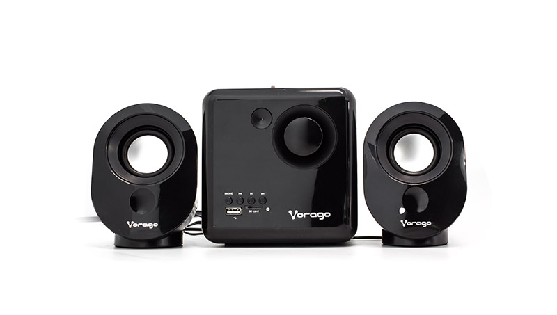 Bocinas 2.1 SPK-200, 7W, USB / SD / 3.5 mm, Color Negro, VORAGO® AC-485871-1