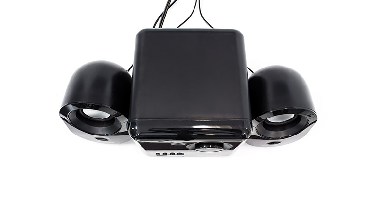 Bocinas 2.1 SPK-200, 7W, USB / SD / 3.5 mm, Color Negro, VORAGO® AC-485871-1