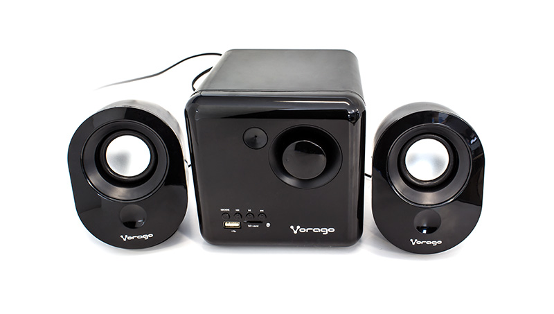Bocinas 2.1 SPK-200, 7W, USB / SD / 3.5 mm, Color Negro, VORAGO® AC-485871-1