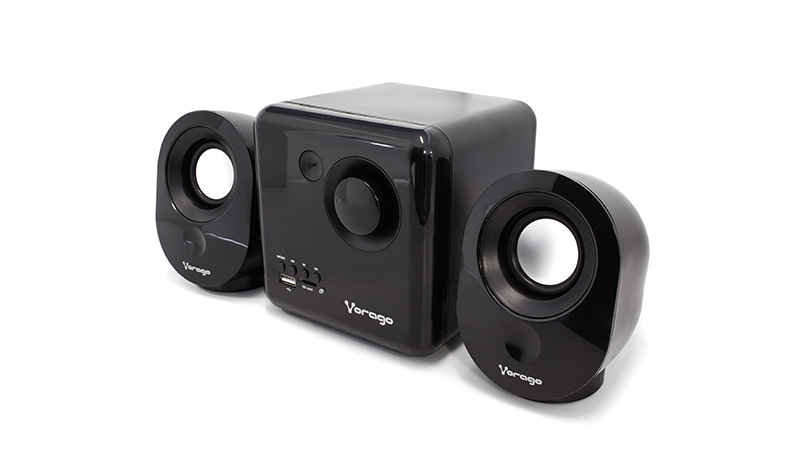 Bocinas 2.1 SPK-200, 7W, USB / SD / 3.5 mm, Color Negro, VORAGO® AC-485871-1