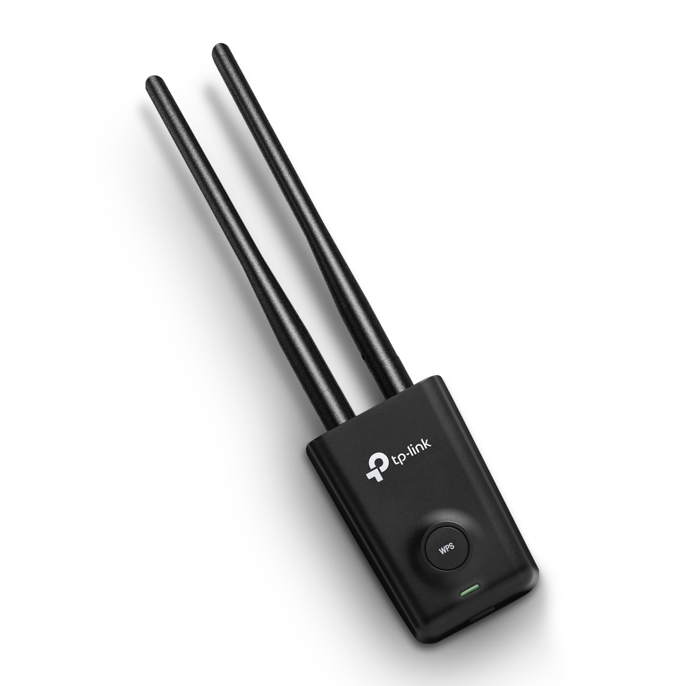 Adaptador USB Inalámbrico de Alta Potencia N 300Mbps, USB 2.0, 2 Antenas Desmontables de 5dBi, TP-LINK TL-WN8200ND 