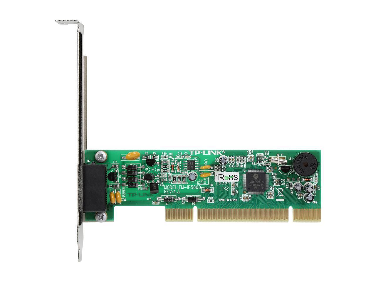 Tarjeta PCI Interna de Fax Modem de 56 KBPS, TP-LINK TM-IP5600