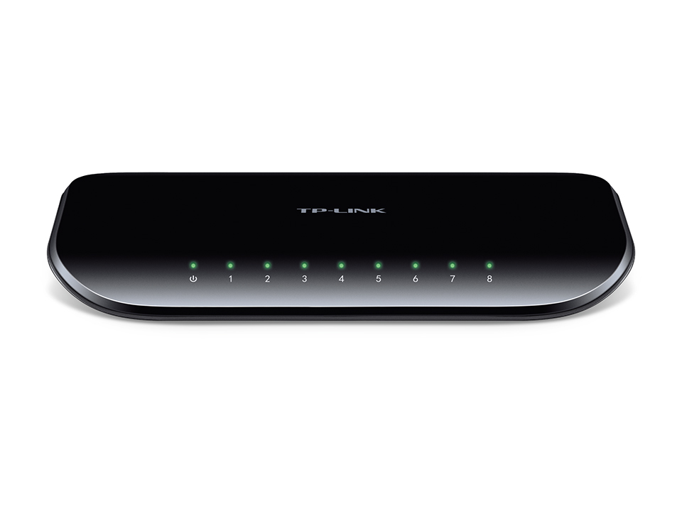 Switch de Escritoio, 8 Puertos RJ45 10/100/1000Mbps, No Administrable, Plug and Play, TP-LINK TL-SG1008D