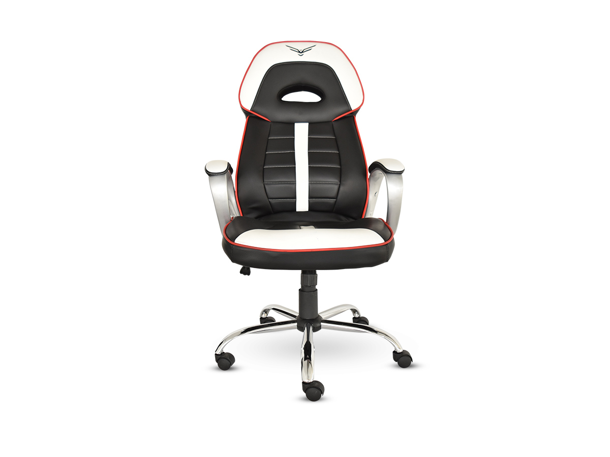 Silla Gaming by Naceb Mod. WarHammer, Color Negro/Blanco NA-0910