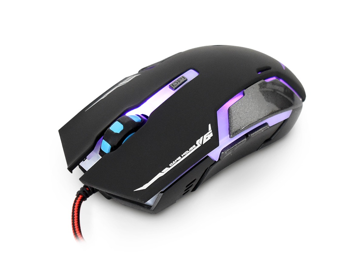 Mouse Gamer NA-629, Iluminación RGB, 6 Botones, Hasta 3,200 DPI, Ergonómico, Alámbrico USB 2.0, NACEB NA-629
