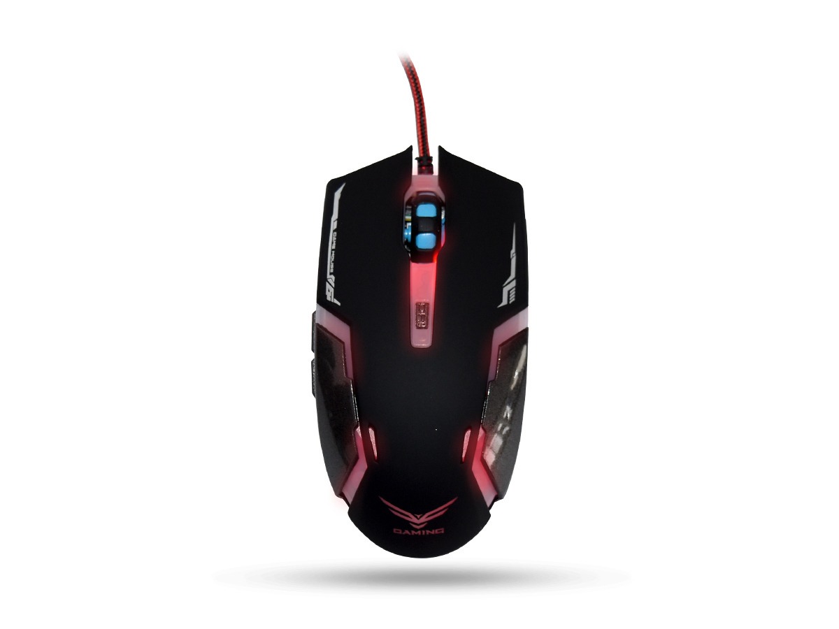Mouse Gamer NA-629, Iluminación RGB, 6 Botones, Hasta 3,200 DPI, Ergonómico, Alámbrico USB 2.0, NACEB NA-629