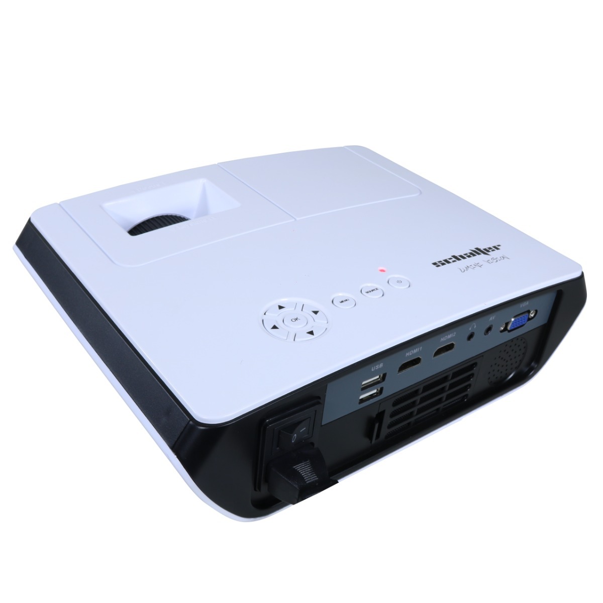 Proyector Profesional | 2000 Lúmenes | Tamaño Imagen 35-120” | SVGA / HDMI / USB  | 30,000 Horas (Vida Útil Lámpara) | SCHALTER S-LUMINI
