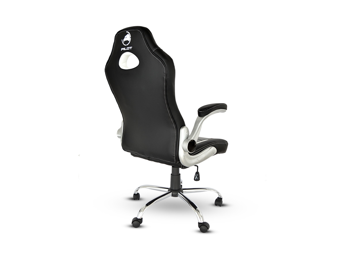 Naceb Silla Gamer Pilot, Negro/Gris, NA-0907G