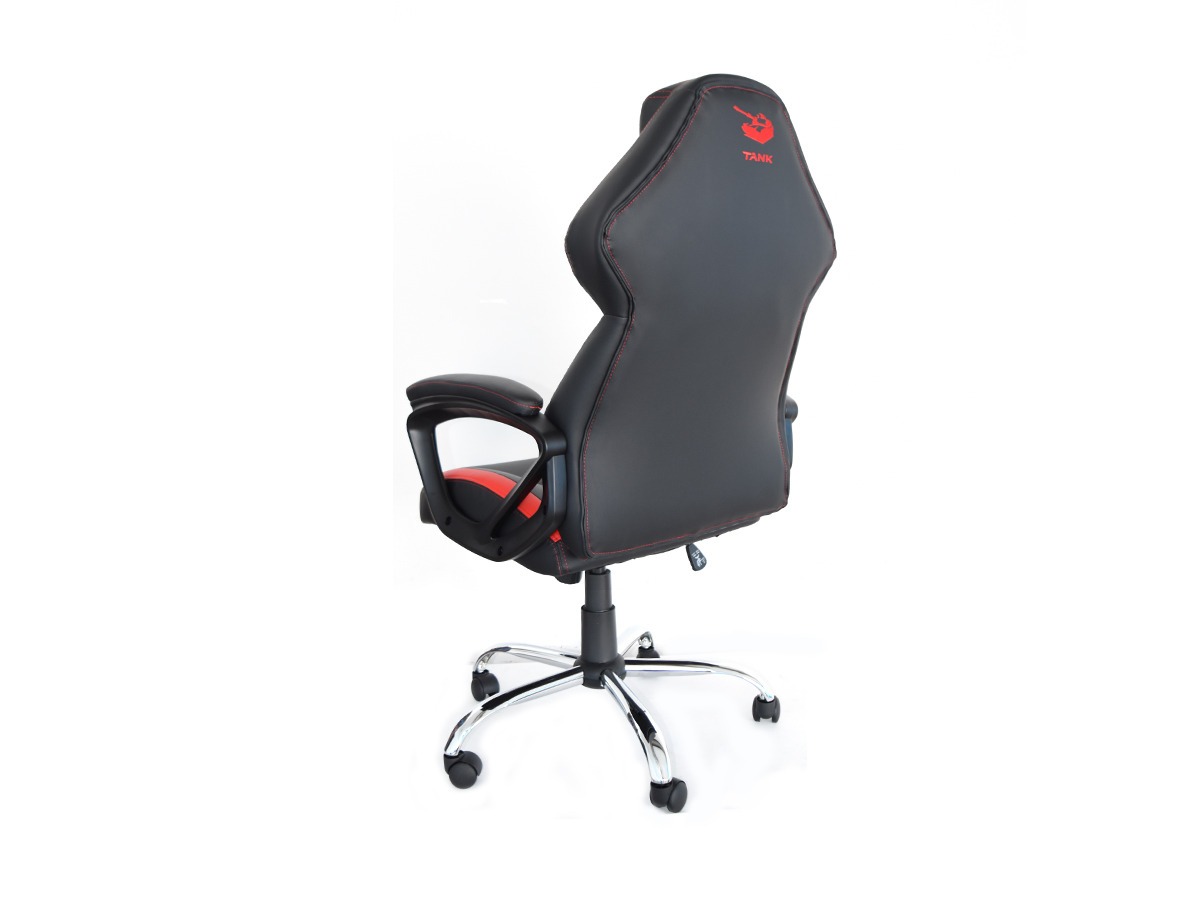 Silla Gamer by NACEB Mod. Tank, Color Negro / Rojo, Reclinable, NA-0913