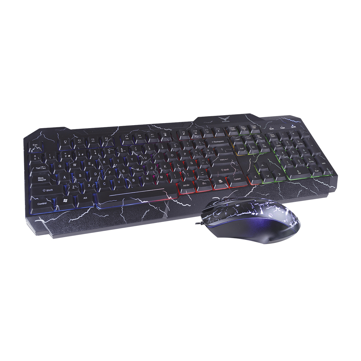 Kit Teclado y Mouse Gamer Alámbricos, USB 2.0 (1.5 Metros), NACEB NA-633