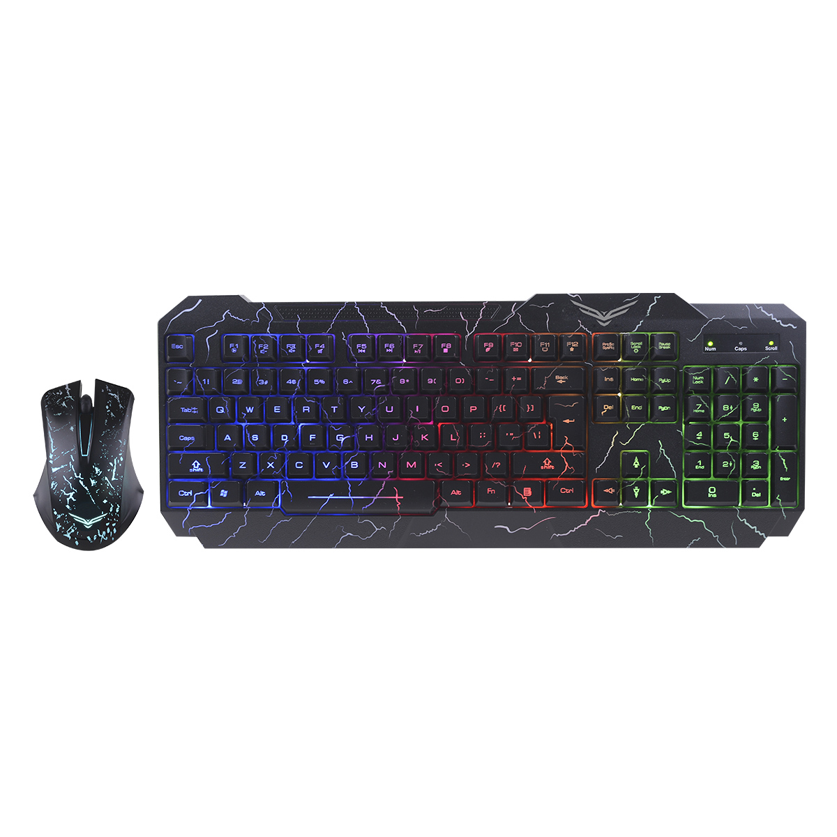 Kit Teclado y Mouse Gamer Alámbricos, USB 2.0 (1.5 Metros), NACEB NA-633