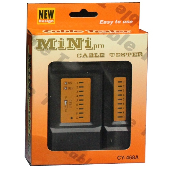 Probador de cables Xcase RJ-45 y RJ-11 Modelo: CY-468A, ACCCACT005