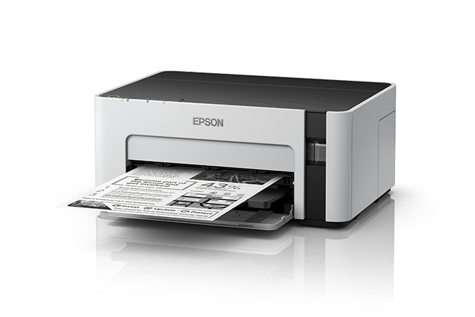 Impresora de inyección Monocrómatica Epson EcoTank M1120, Sistema de Tanque de Tinta, hasta 1440 x 720 dpi, Wi-Fi, USB, C11CG96301