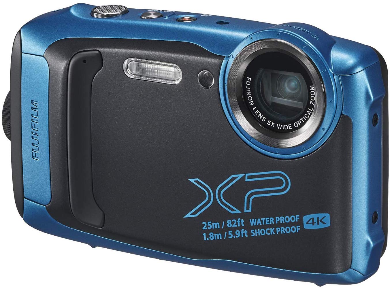 Cámara Digital Acuática FinePix XP140, Color SkyBlue, 16.4 MP, Vídeo 4K, Bluetooth, WiFi, Fujifilm FX-XP140SB-US | PCDomino.com