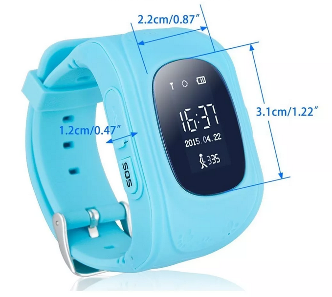 Smartwatch Cardigan Kids SK, Pantalla de 1", GPS, SOS, Compatible con iOS y Android, SIM Card, Color Azul, Cardigan SKA