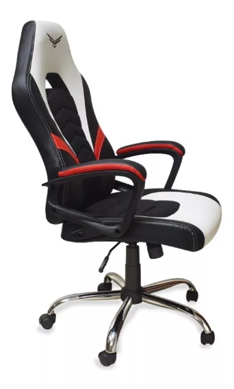 Silla Gamer by NACEB Mod. Titan, Color Blanca, Base de Metal, Semi Reclinable, Naceb NA-0935B