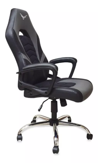 Silla Gamer by NACEB Mod. Titan, Color Negro, Base de Metal, Semi Reclinable, Naceb NA-0935N