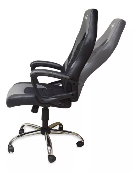 Silla Gamer by NACEB Mod. Titan, Color Negro, Base de Metal, Semi Reclinable, Naceb NA-0935N