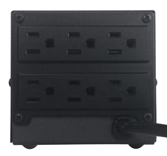 Regulador de Voltaje Modelo ER-2550, 2500VA / 2000W, Regulación 95 - 145V, Salida 120V, 6 Contactos, Koblenz 00-1560-2