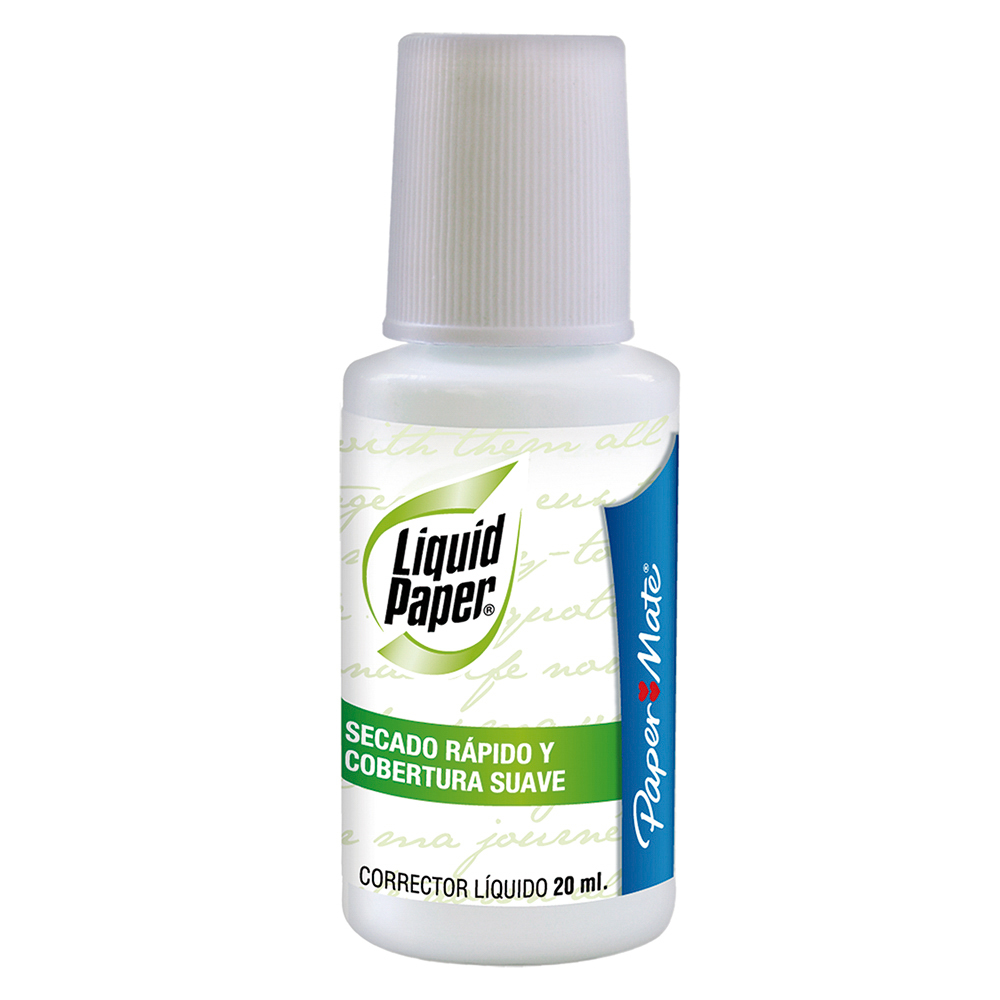 Corrector Liquido Modelo Liquid Paper, Base Agua, 20 Mililitros, PAPERMATE 70225