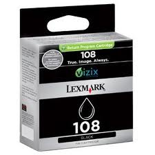 Cartucho Lexmark 14N0332. Car. Tinta Negra No. 108