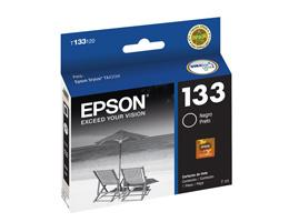 Cartucho de Tinta 133 Color Negro 8ml Rendimiento Aprox. 265 páginas, EPSON T133120-AL 