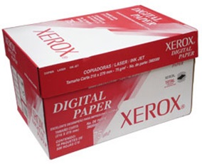 Caja de Papel Bond Tamaño Carta, Color Blanco, 75 Gramos, Digital Paper, Blancura 99%, Contenido 10 Remas de 500 Hojas C/U, XEROX 003M02000