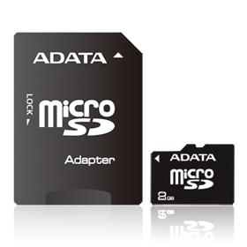 Tarjeta MicroSDHC | Capacidad 8GB | Clase 4 | Con Adaptador SD | ADATA AUSDH8GCL4-RA1