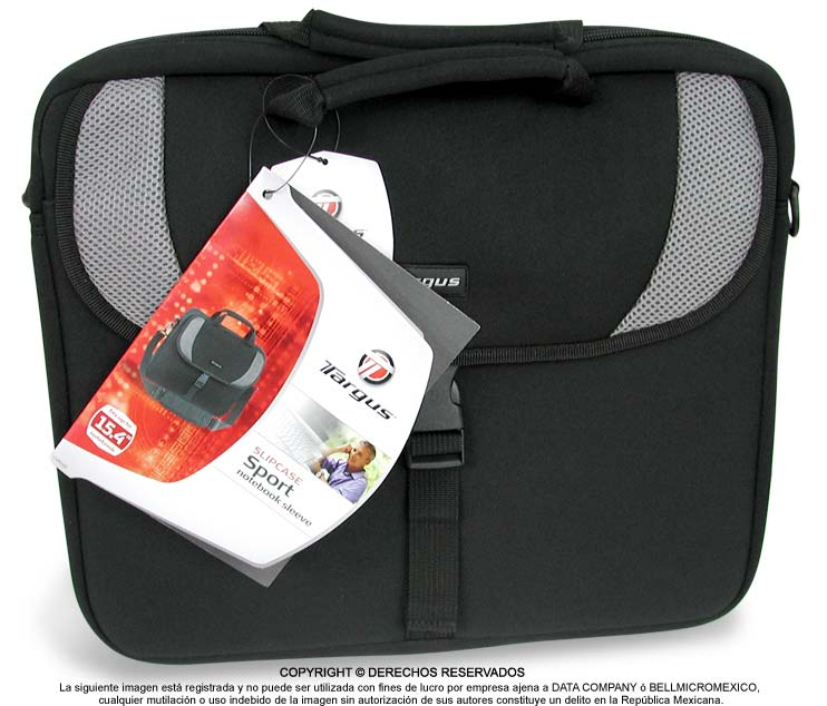 Maletín para Laptops Hasta 16”, Modelo Slipcase, Color Negro/Gris, TARGUS CVR200