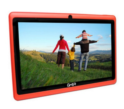 Tablet GHIA 140 Any QUATTRO+ 47418 / 7" / Cortex A33 QC / 1GB / 8GB / Dual Cam / Android 4.4 / Rojo