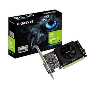 Tarjeta de Video NVIDIA GeForce GT 710, 2GB GDDR5, 1xHDMI, 1xDVI, PCI Exp x8 2.0, GIGABYTE GV-N710D5-2GL