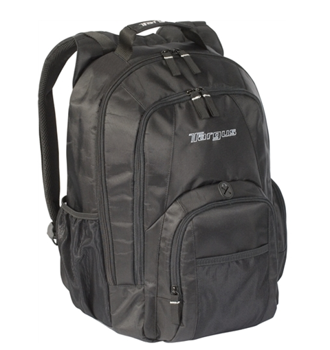 BackPack (Mochila), Modelo Groove, para Laptops hasta 15.4", Color Negro / Gris, TARGUS CVR600