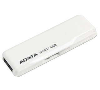 Memoria USB | Capacidad 32GB | Modelo DashDrive UV110 | USB 2.0 | Color Blanco | AUV110-32G-RWH