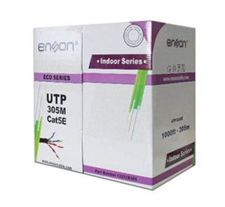 Bobina de Cable Enson Cat5e (UTP) Caja con 305 m. Color Negro