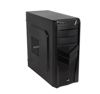 Gabinete Aerocool Advance V2X, ATX (sin fuente de poder). Color Negro