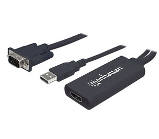 Adaptador de Video VGA - HDMI (M-H), MANHATTAN 152426