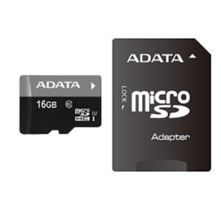 Tarjeta MicroSD, Capacidad 16GB, Clase 10, Con Adaptador SD, ADATA AUSDH16GUICL10-RA1
