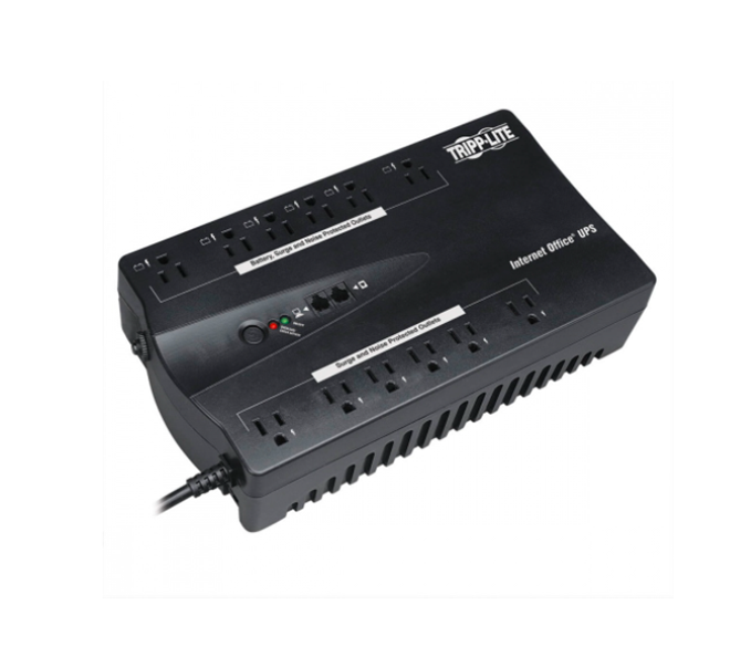 UPS (No Break) Internet Standby 750VA, 450W, Entrada 120V, Salida 120V, 12 Contactos, TRIPP-LITE INTERNET750U