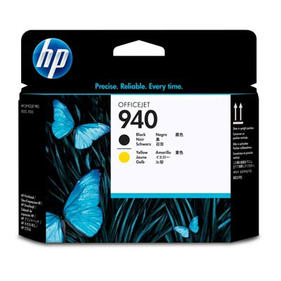 Cabezal de Impresión Original, Negro Mate y Amarillo, 940, HP C4900A