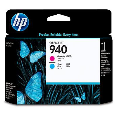 Cabezal de Impresión Original 940, Cian y Magenta, HP C4901A