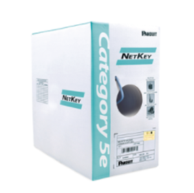 Bobina Cable UTP Cat 5E, 4 Pares, 305 Metros (1,000 ft), Color Azul, Uso Interior, PANDUIT NUC5C04BU-C